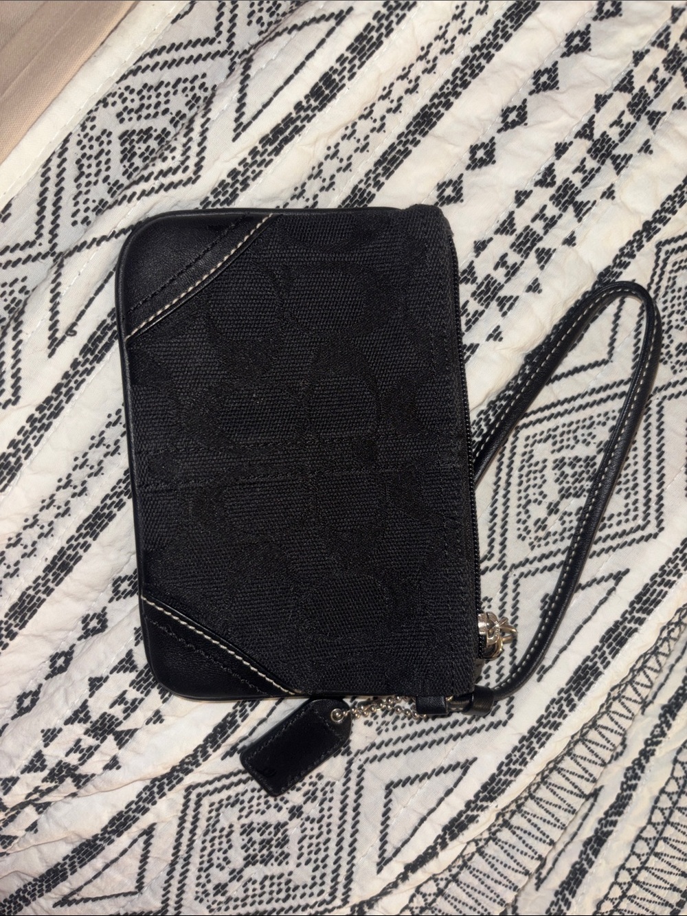 Black Coach Wristlet